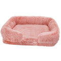 Thick orthopedic bed for large dogs - sponge, easy to remove and wash plush cover
