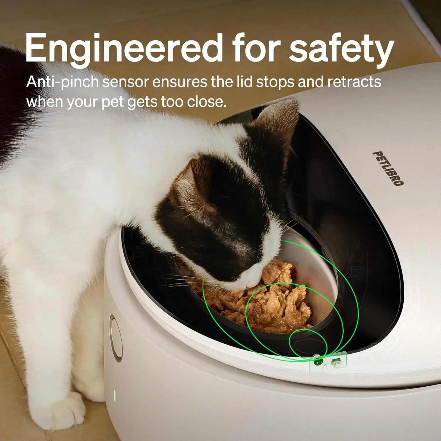 Automatic Cat Feeder for Wet Food with Stainless Steel Bowl, Refrigerated App-Controlled