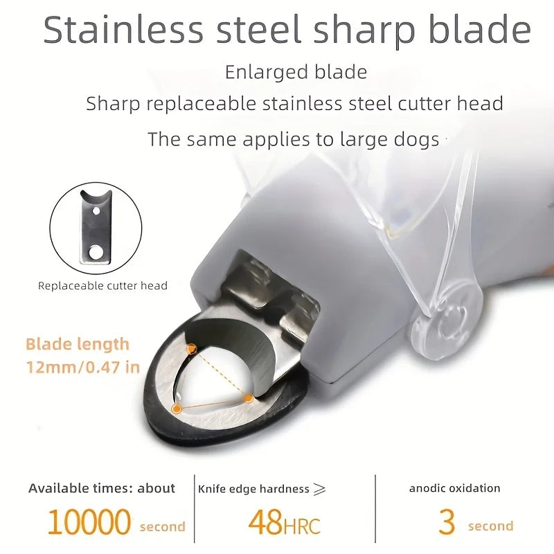 LED Pet Nail Clipper For Easy And Safe Dog And Cat Paw Grooming Nail clippers with lights