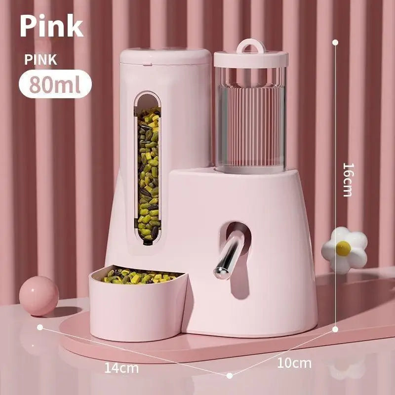 2in1 Hamster Feeder And Waterer Large Capacity, Leakproof