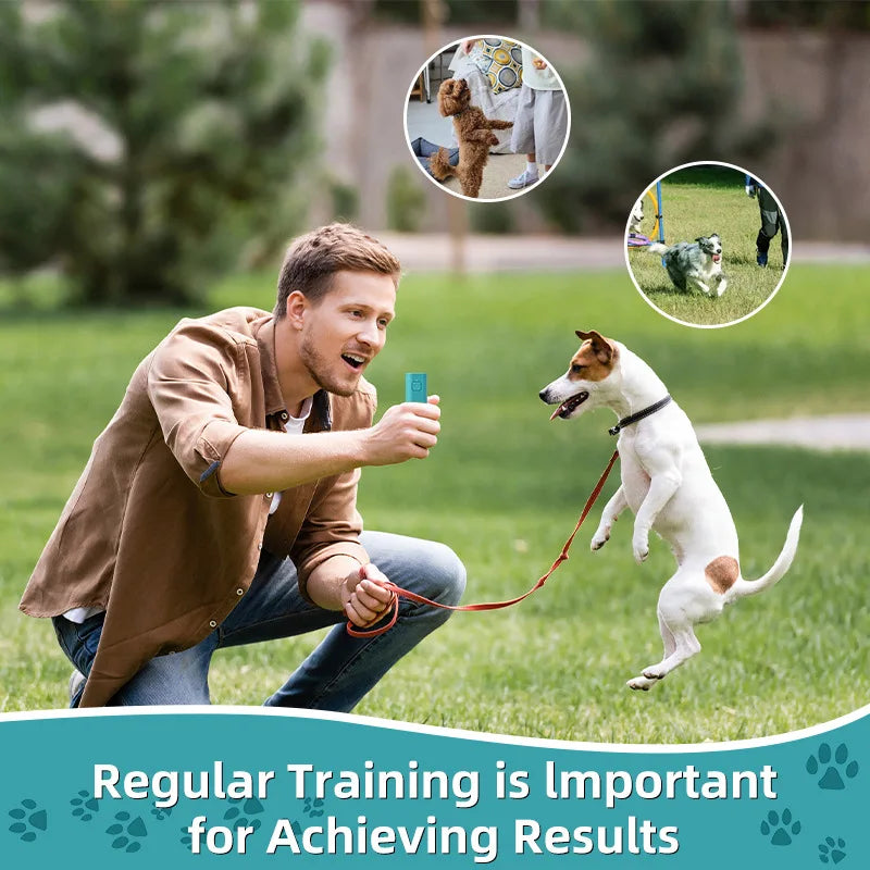5-meter range ultrasonic anti-barking device,USB rechargeable, suitable for indoor/outdoor training use