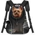 Pet Dog Carrier Backpack Small Dog Ventilated Mesh Dog Travel Back Pack with Safety Belt for Travel, Hiking, Cycling
