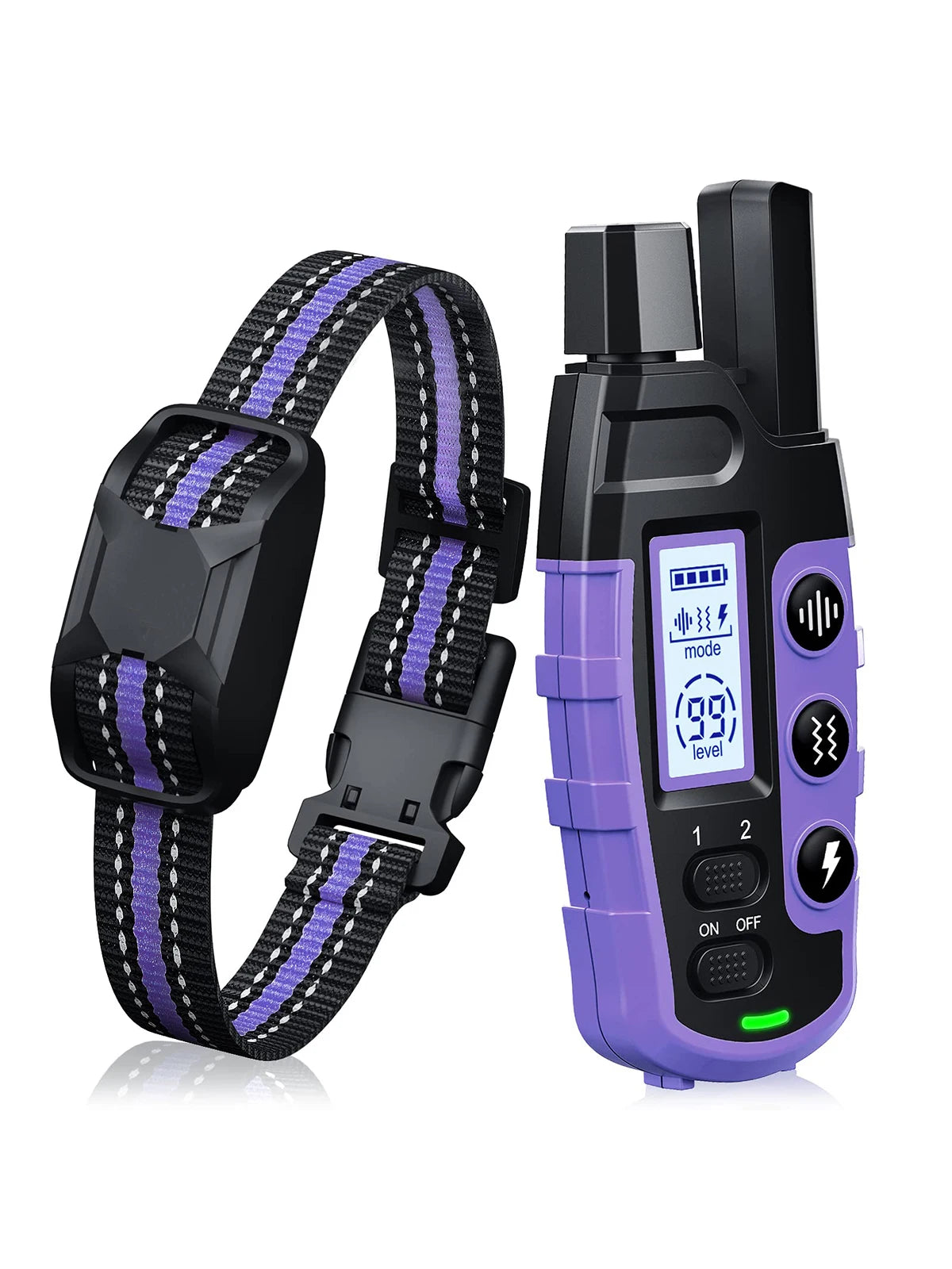 3300Ft Electric Dog Training Collar Remote Control Waterproof With Vibration