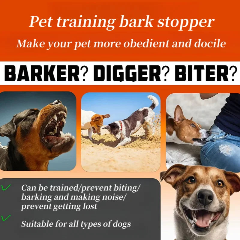 Waterproof Dog Bark Collar,Rechargeable Anti-Bark Collar For Dog