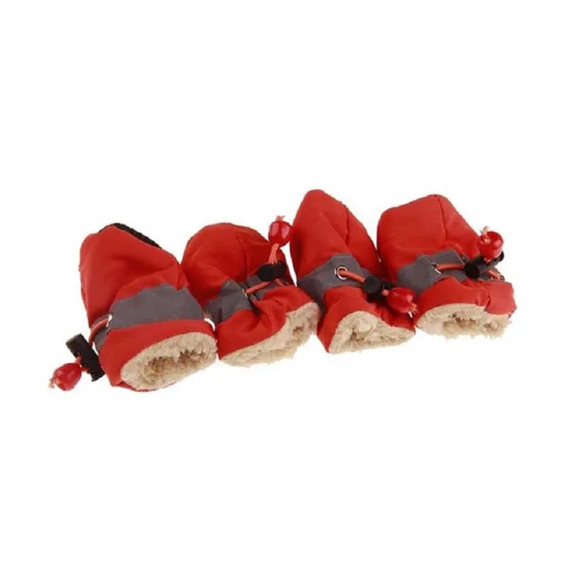 4pcs Antiskid Puppy Shoes Pet Protection Soft-soled Pet Shoes Waterproof