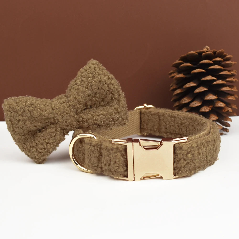 Luxury Personalized Dog Collar Harness Leash set