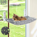 Cat Window Perch, Glow in The Dark Cord Hammock Bed for Window with Sturdy Metal Frame, Glowing Stars