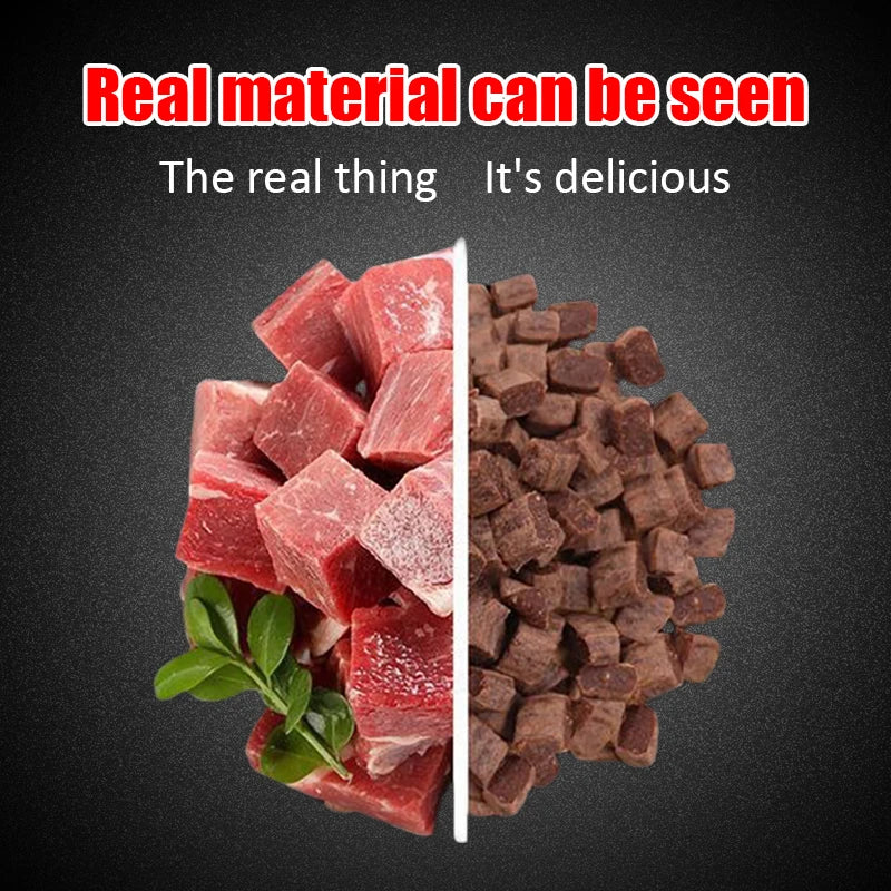 Diced Beef Particles Digestive Nutritious Delicious Chewy Training Rewards