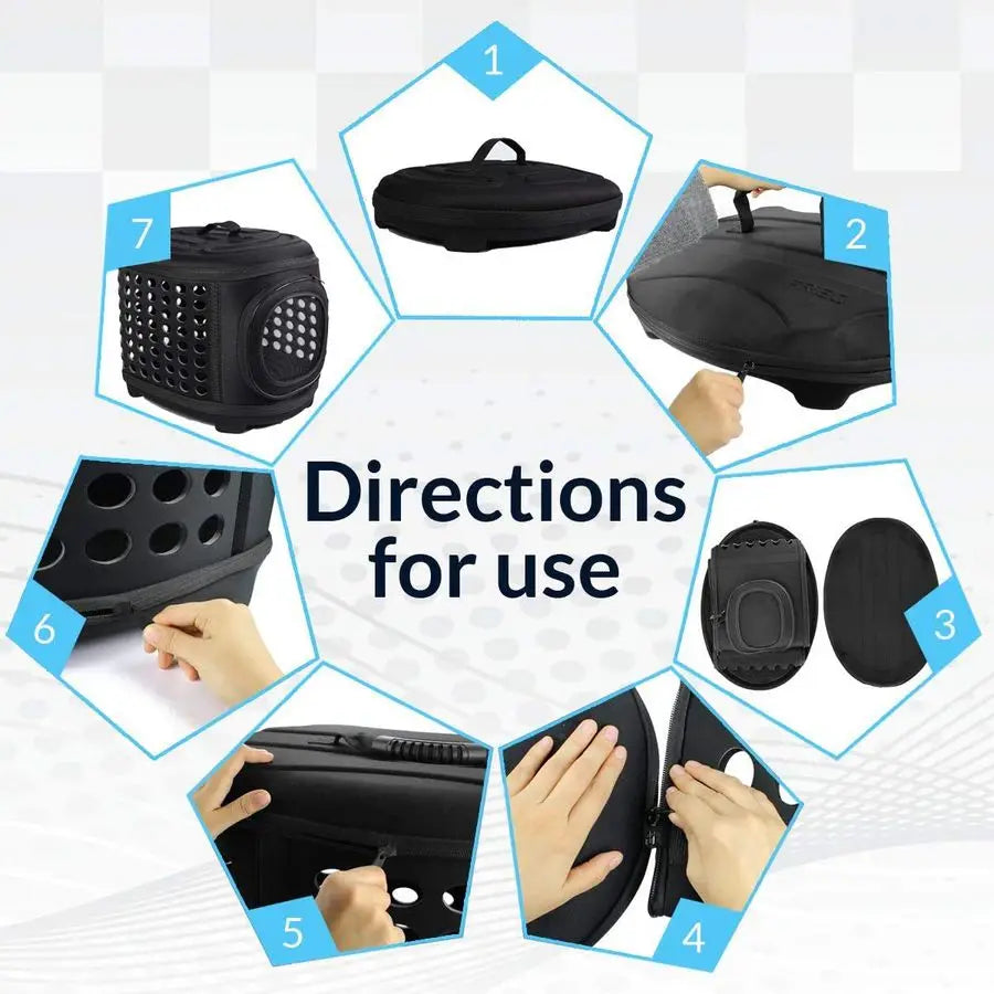Carrier Hard, Travel Pet Carriers Bag for Cats/Small Dogs Ideal for Car Travel
