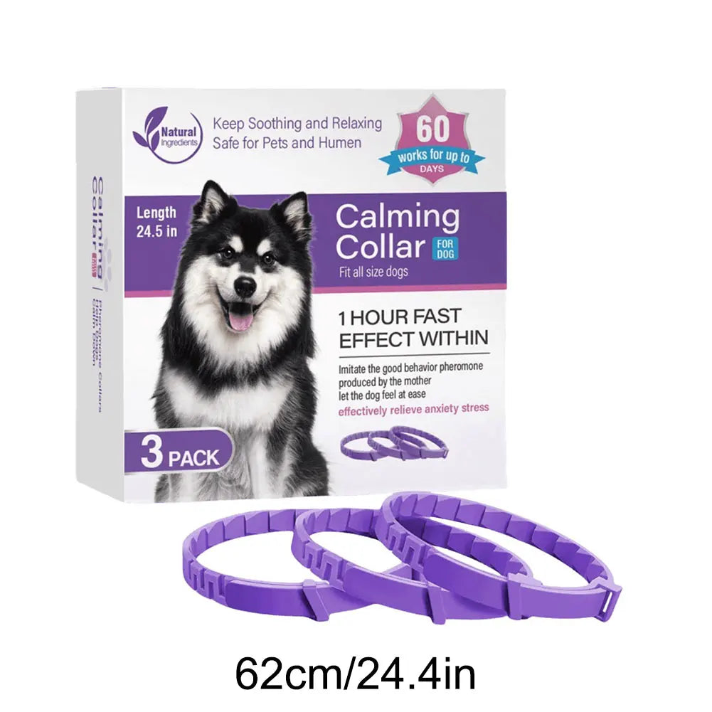 3-4 Pack Pet Calming Collar Stress and Anxiety Relief Pheromone Collar for Cats/Dogs