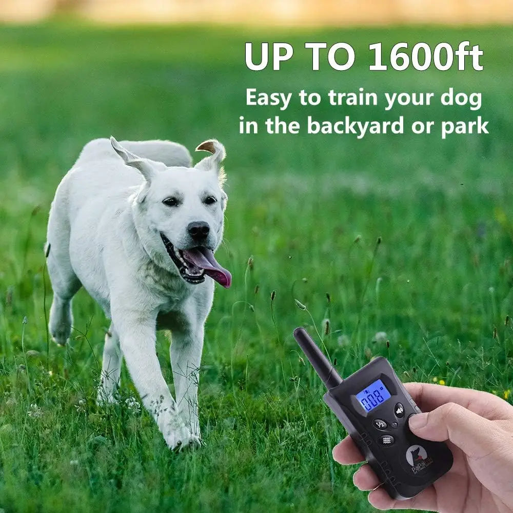 No Shock Dog Training Collar with Remote,1600ft Rechargeable Vibration Collar, Waterproof