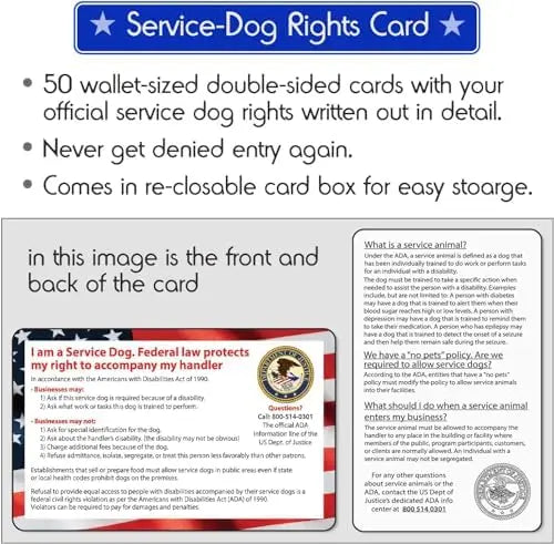 Emotional Support Dog Vest, ID Tag, ADA Cards Included