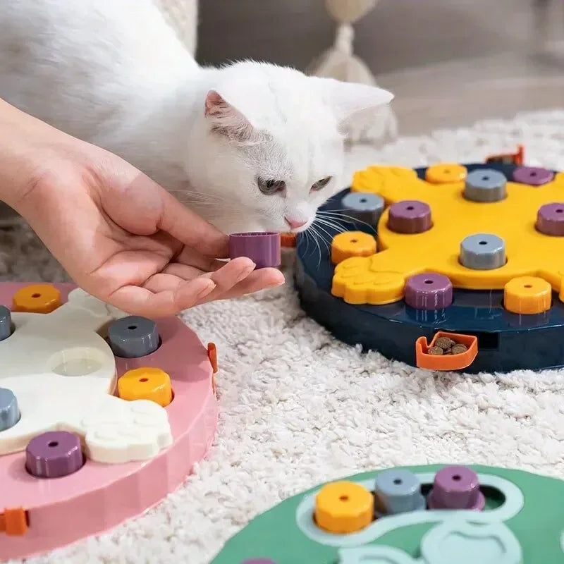 Cat Dog Puzzle Slow Food Toys Increase Puppy IQ Training Game