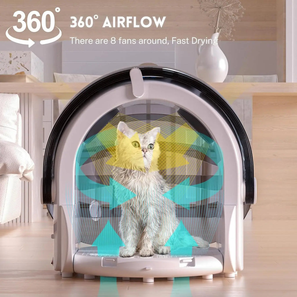 Automatic Pet Dryer Machine Cat Dogs Smart Dryer Water Blower Adjustable Blow-Dryer for Pet Grooming