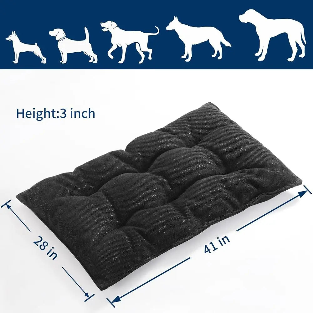 Indestructible Dog Beds For Aggressive Chewers, Durable Dog Crate Pad, Washable