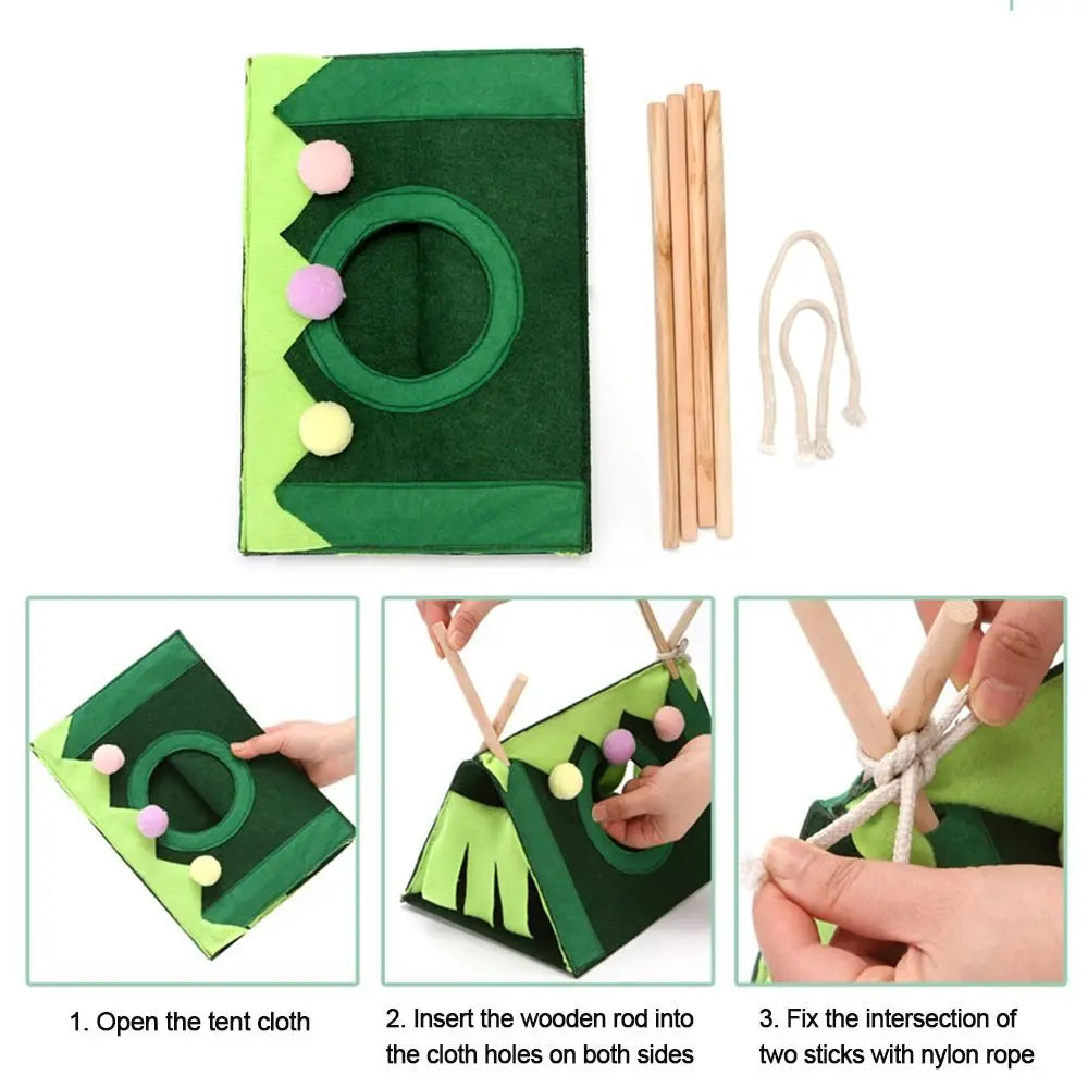 Small Pet Nest Felt Tent Rabbit Nest Hamster House Small Animal Bed Accessories