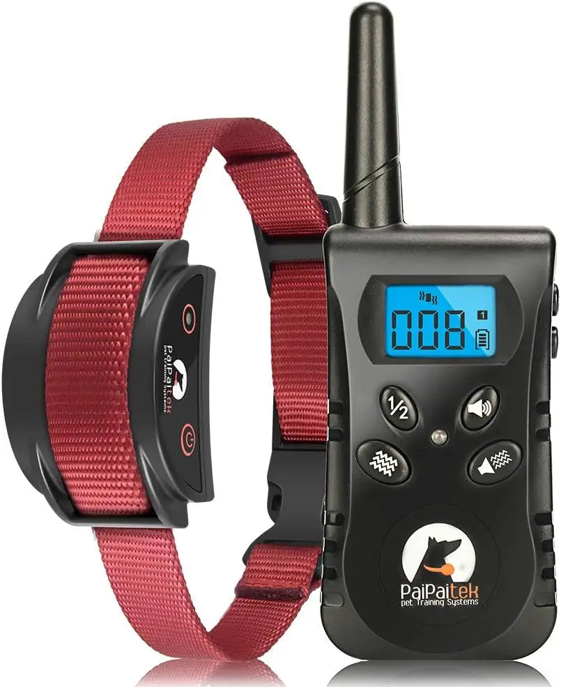 No Shock Dog Training Collar with Remote,1600ft Rechargeable Vibration Collar, Waterproof