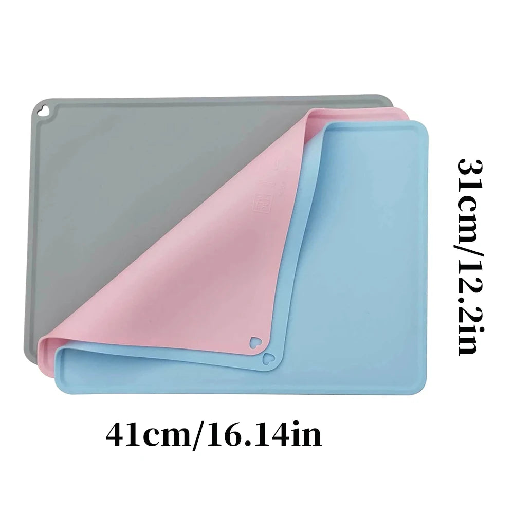 Easy to Clean Quality Waterproof Non-slip Pet Mat Cat/Dog Silicone