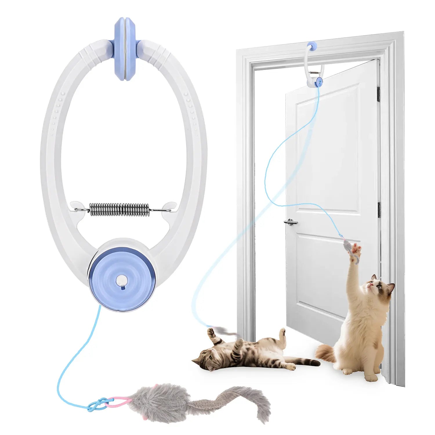 Cat Toys Electric Door Hanging Cat Toy USB Rechargeable