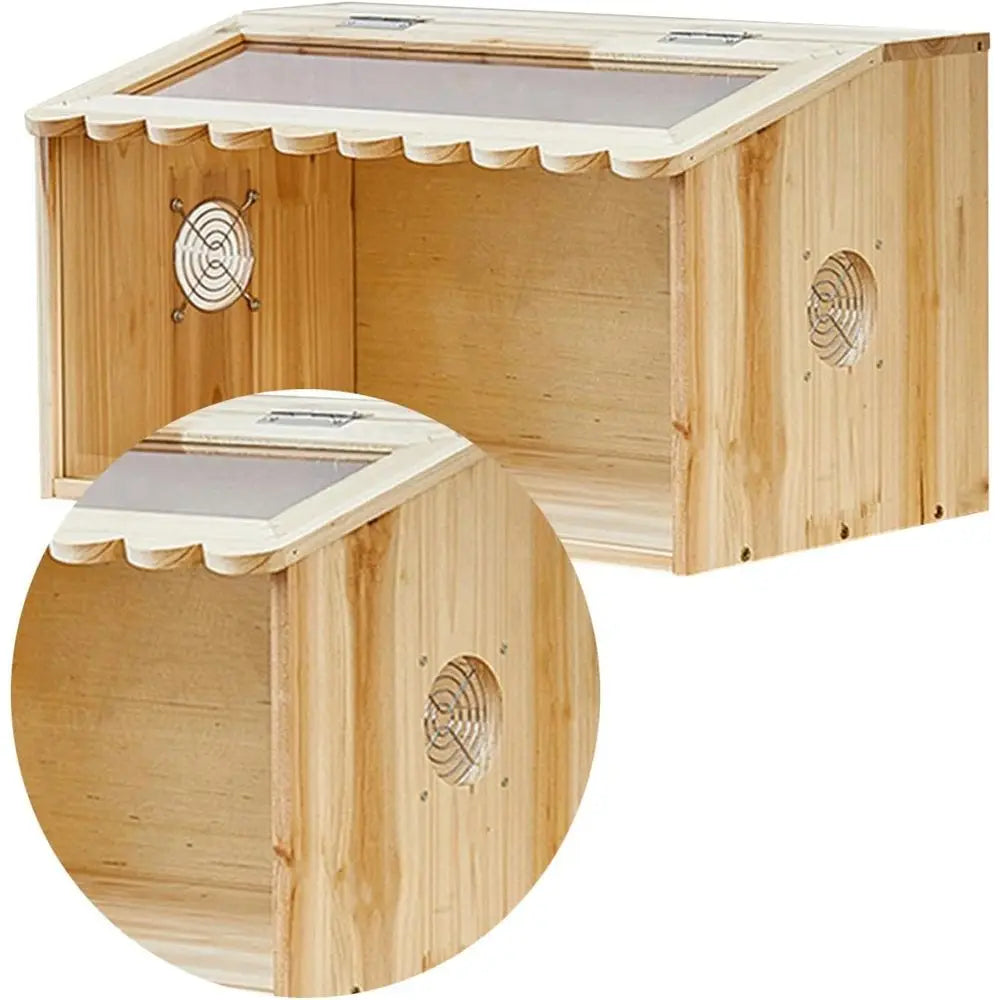 Chick Brooder Box Wooden Small Animals Habitat Easy Access