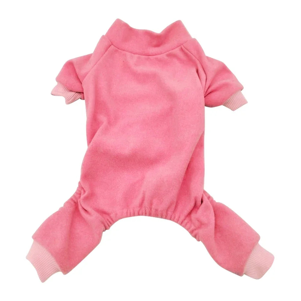 Winter Fleece Dog Pajamas Pet Clothes For Small Medium Dogs Cat