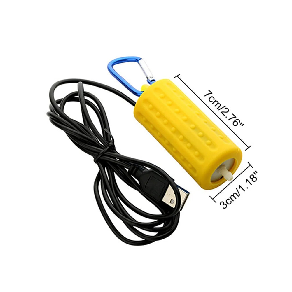 Aquarium Air Pump Small USB Aquarium Fish Tank Oxygen Portable Air Pump Motor Energy Saving Supplies Accessories