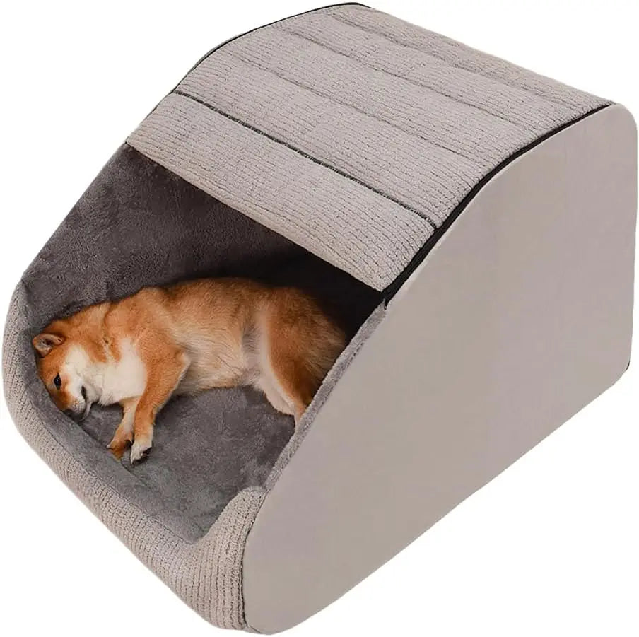 Extra Large Dog Bed House, 30D Memory Sponge, Cozy Indoor Plush Cave