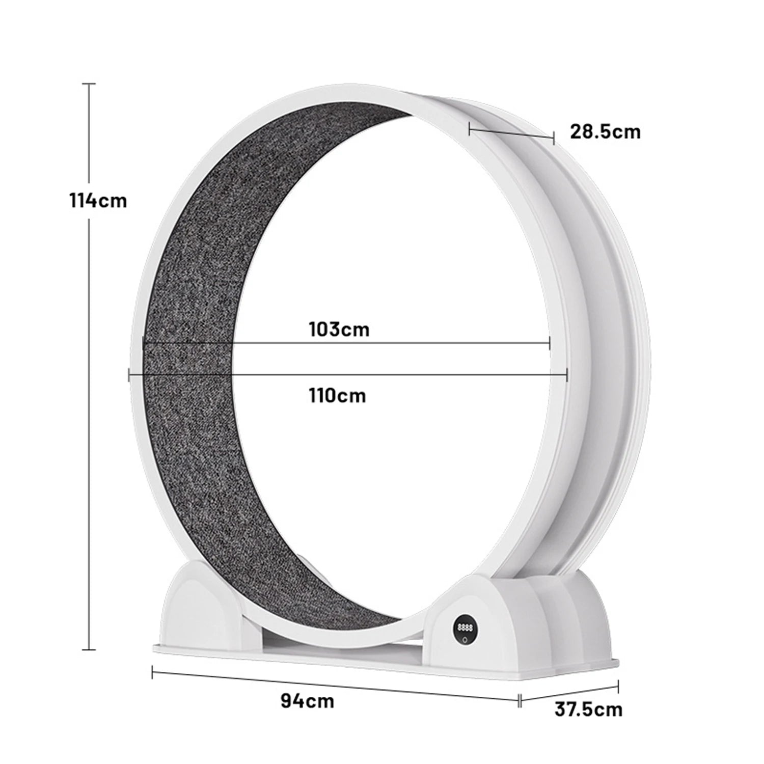 Cat Exercise Wheel for Indoor Cats, Quiet Cats Treadmill with Pedometer