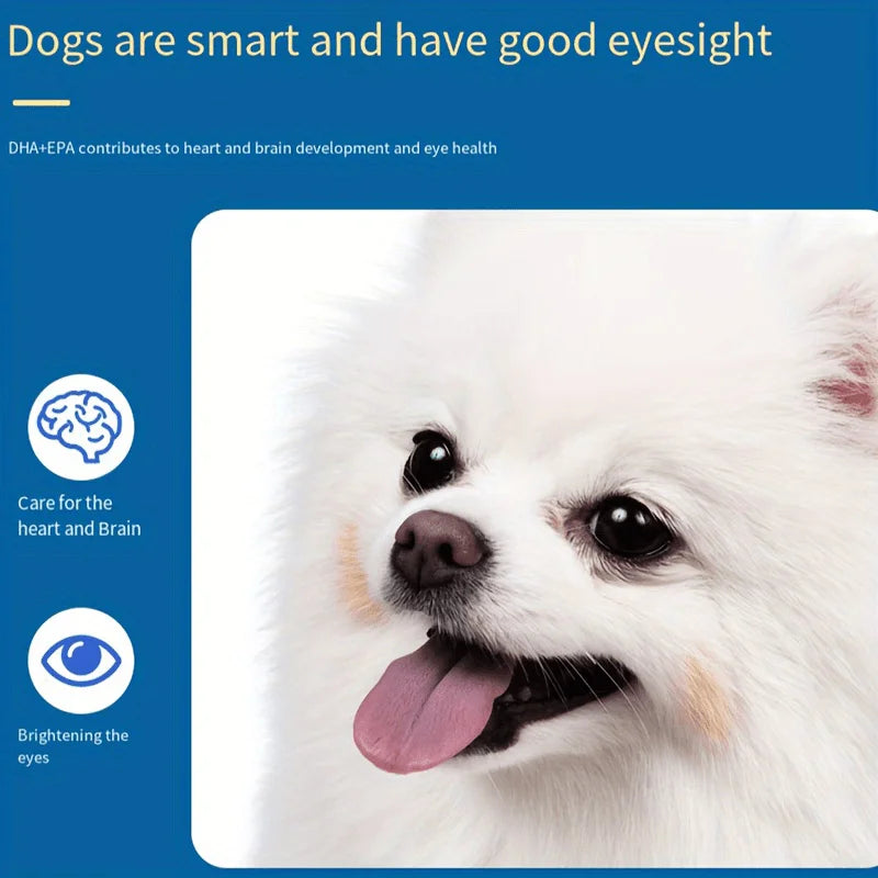 Amazing Omega 3 Fish Oil for Dogs and Cats - Omega 3 for Dogs and Cats Shedding and Skin Health