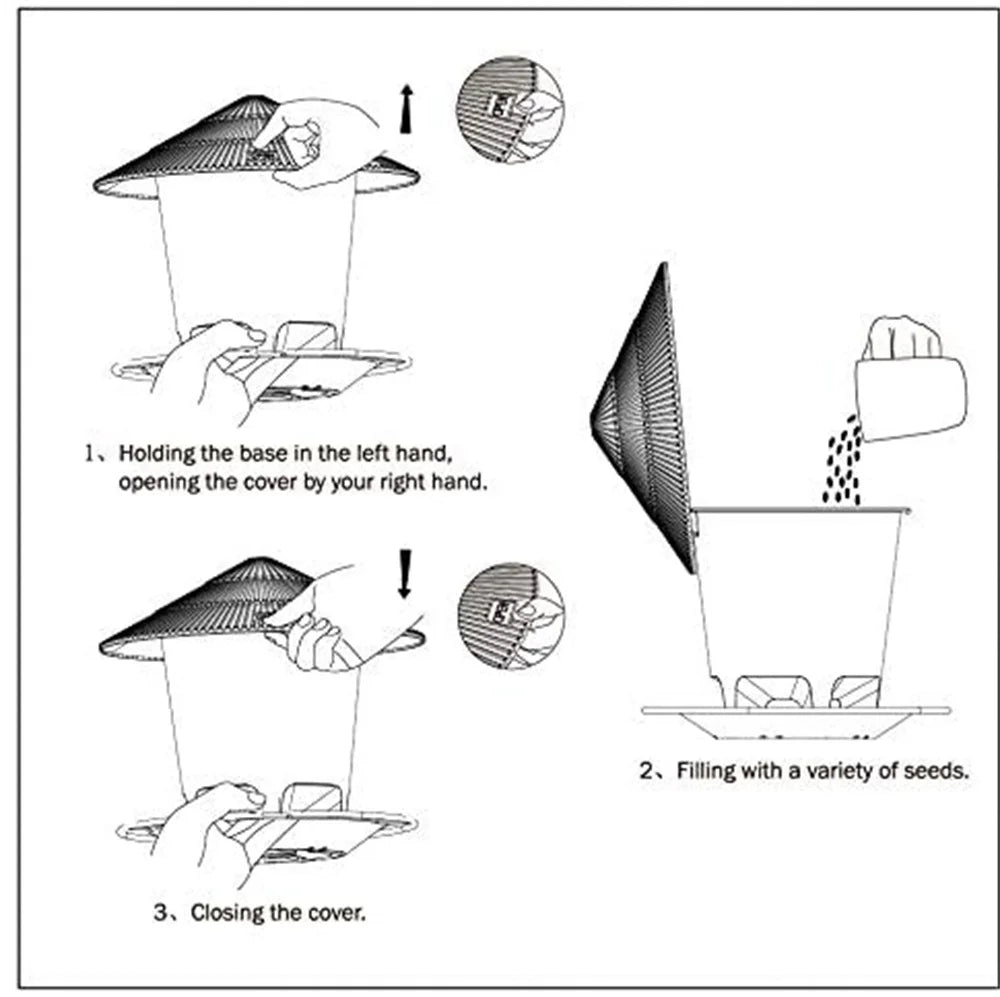 Bird Feeder Automatic Foot Feeding Tool