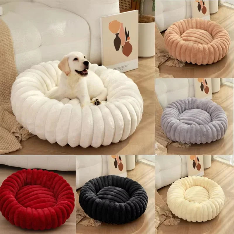 Round Pet Bed for Dog Bed Super Soft Cat/Dog Bed Winter Warm Sleeping