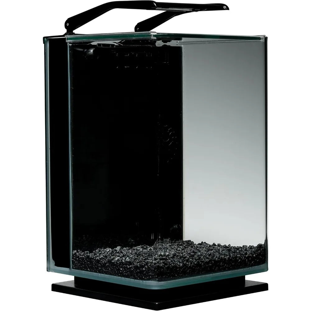 5 Gallon Marineland LED Aquarium Kit with Hidden Filtration and Black Frame