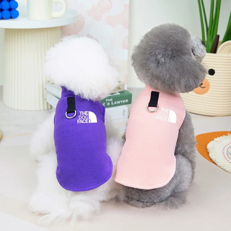 Autumn Winter Pet Dogs Clothes Fleece Warm Dogs Sweater