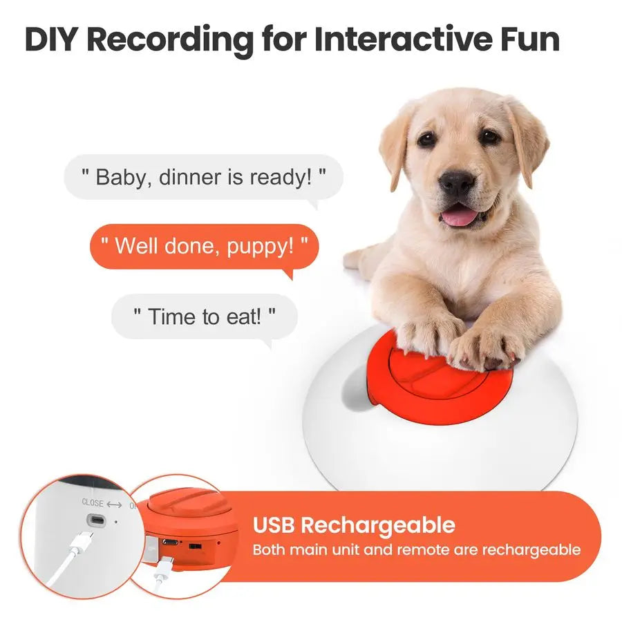 Dog Puzzle Feeder Toy, Interactive IQ Training, Electronic Treat Dispenser, Automatic Rechargeable with Remote