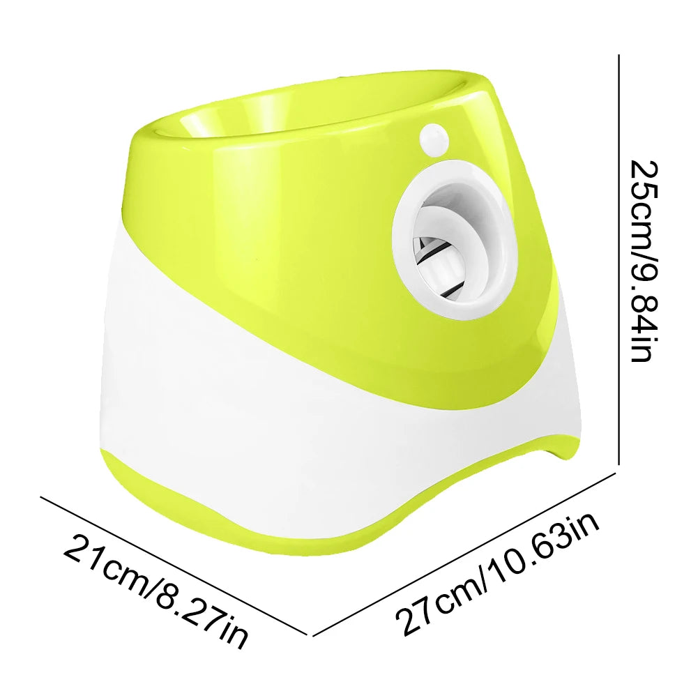 Pet Prime Automatic Dog Ball Thrower Launcher Interative Dog Fetch Machine with 3 Tennis Balls