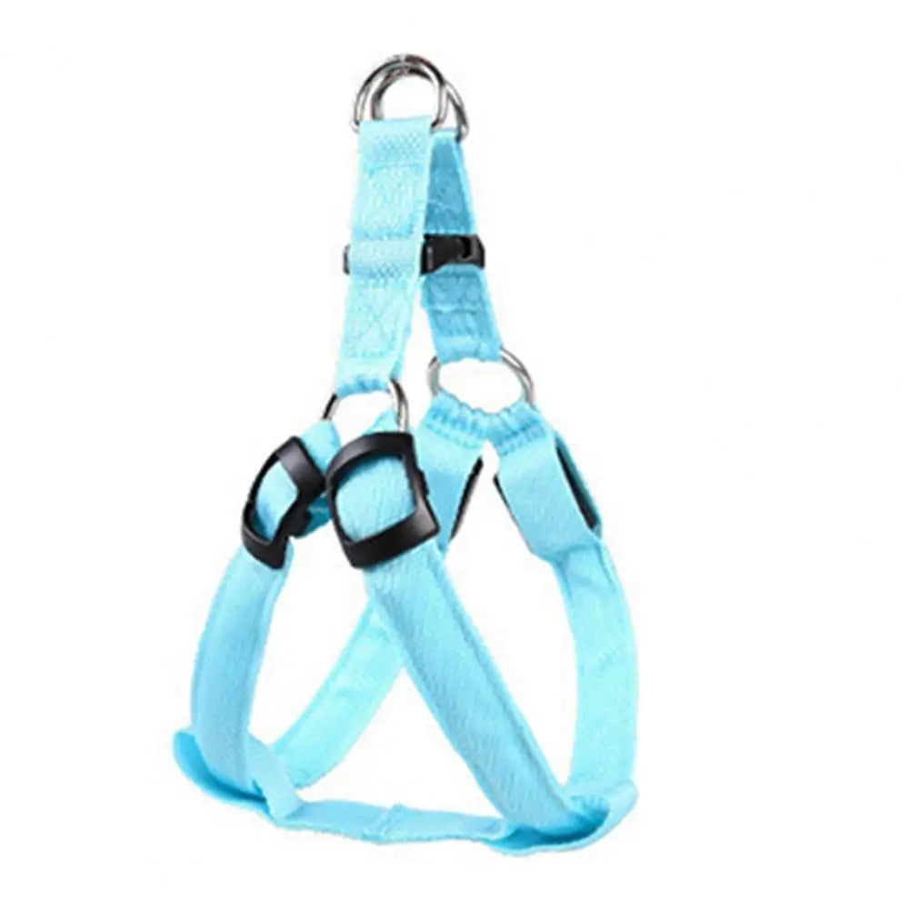 Adjustable LED Pet Harness, USB Rechargeable Light Up Dog Harness, Glow-in-The-Dark Safety Vest