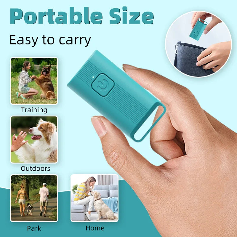 5-meter range ultrasonic anti-barking device,USB rechargeable, suitable for indoor/outdoor training use