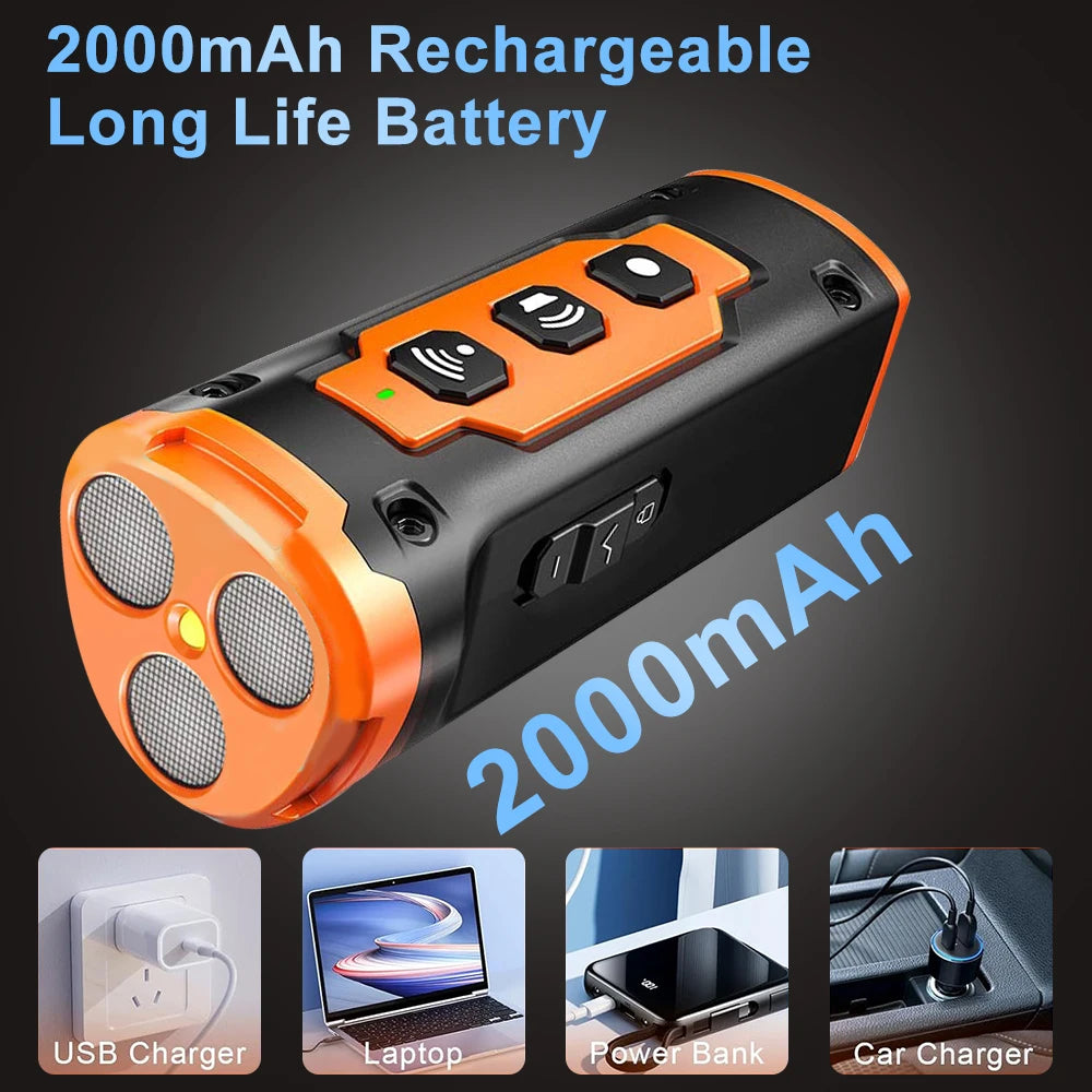 Upgrade Ultrasonic Dog Repeller Anti Bark Training Device  with LED Flashlight