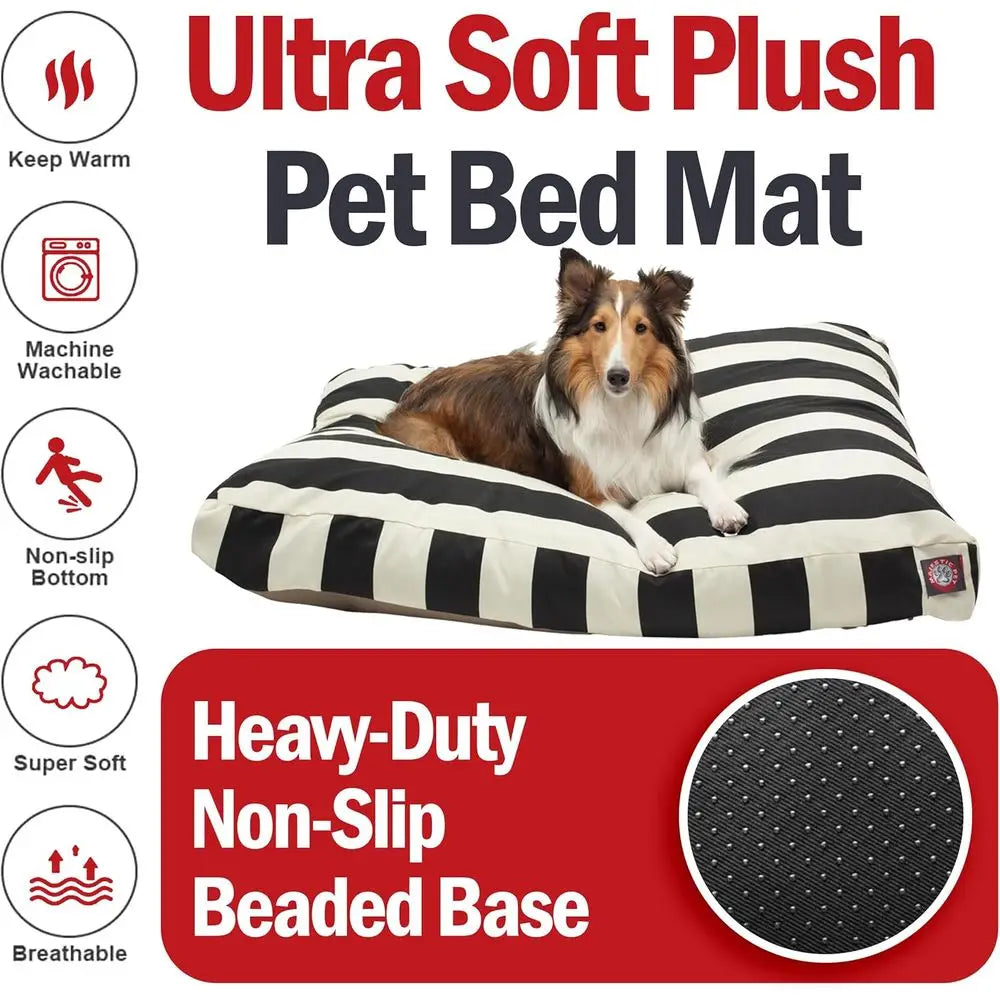 Large Orthopedic Memory Foam Dog Bed with Removable Cover, Senior Dog Comfort, Rectangular