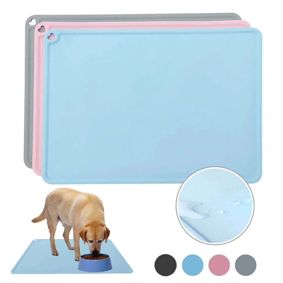 Easy to Clean Quality Waterproof Non-slip Pet Mat Cat/Dog Silicone