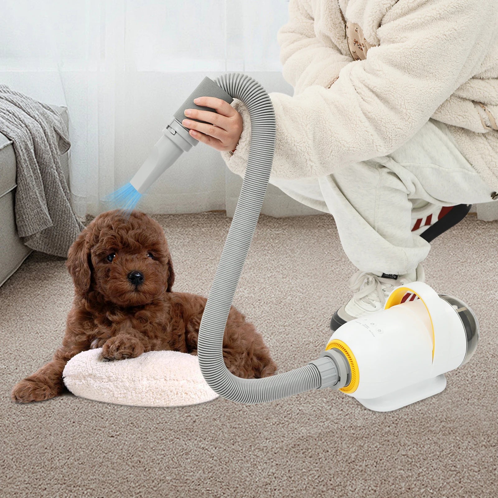 Automatic Pet Dryer Machine Cat Dogs Smart Dryer Water Blower Adjustable Blow-Dryer for Pet Grooming