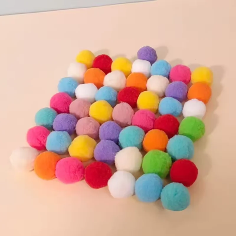 Hot Cat Toy Interactive High Fun Toy Gun, Plush Ball Launches Quiet High Bounce Ball