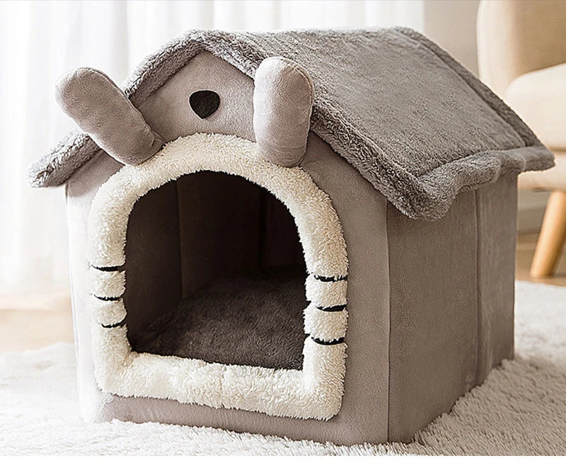 Dog Kennel Indoor Soft Comfortable Puppy House Winter Warm Pet Sleeping Mat