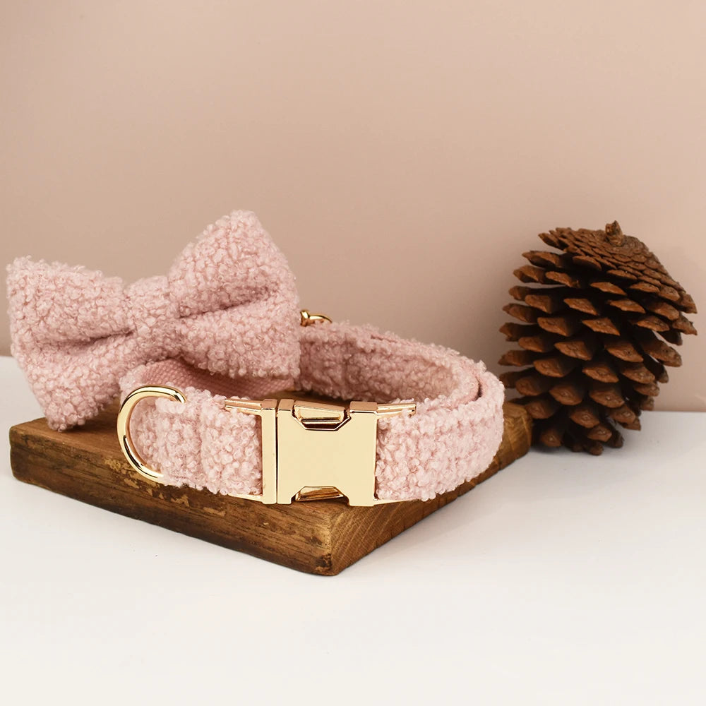 Luxury Personalized Dog Collar Harness Leash set
