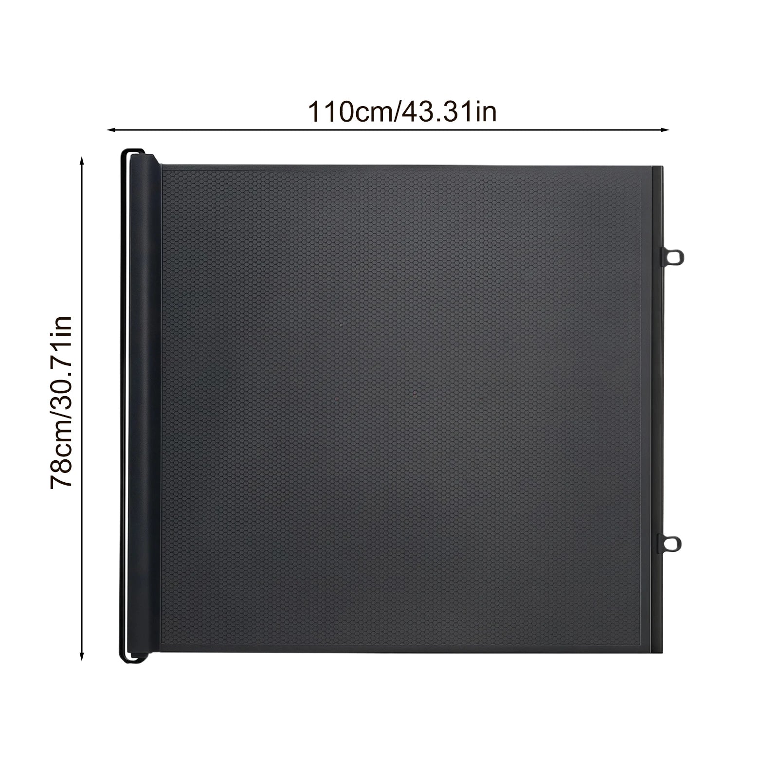 49 Inch Retractable Baby Gate Punch-free Fence Childproof Net No-Drill Mesh Safety Barrier