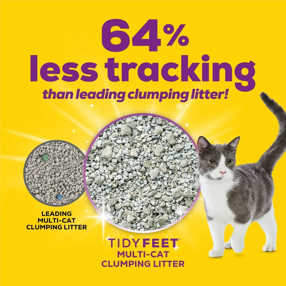 Clumping Cat Litter Low Dust 14 Day Odor Control Easy Scoop 20 lb Jug