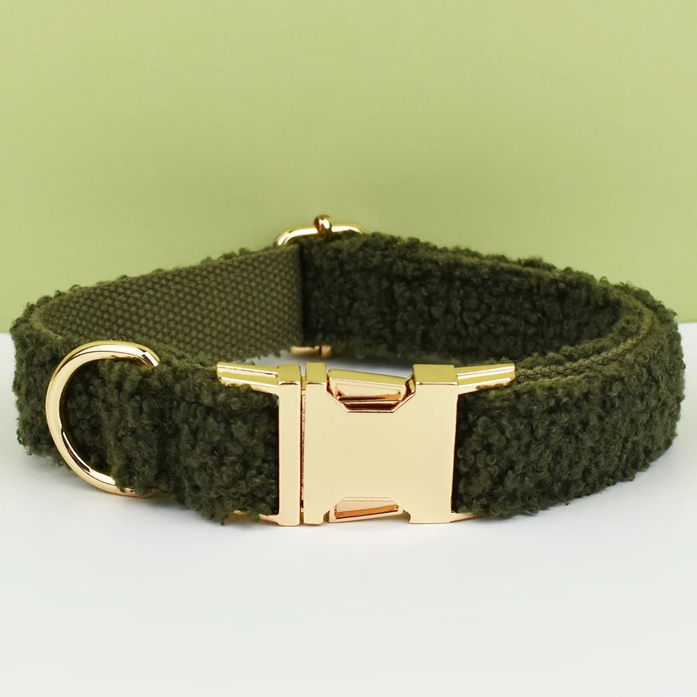 Luxury Personalized Dog Collar Harness Leash set