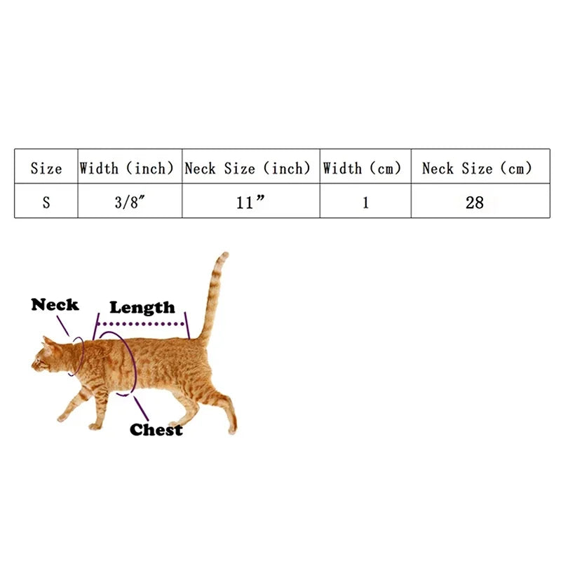 Heart Charm and Bell Cat Collar Safety Elastic Adjustable with Soft Velvet Material