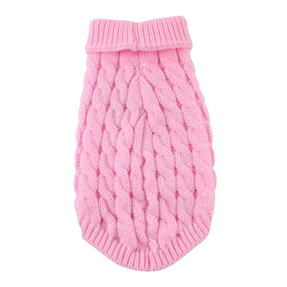 Classic Solid Chihuahua Puppy Dog Sweater for Small Dogs
