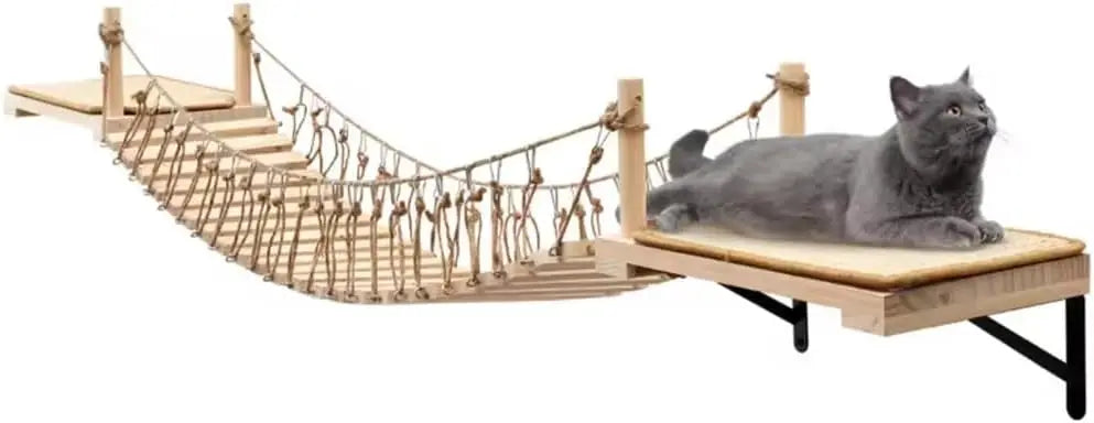 Wall-Mounted Cat Roped Bridge Long for Indoor Cats